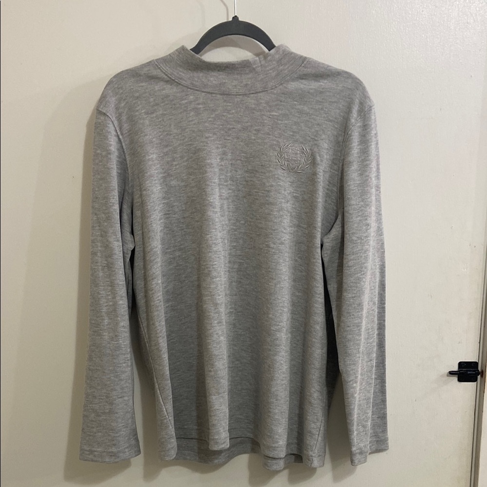 Blair Gray Long Sleeve Tee Casual Comfort size Large